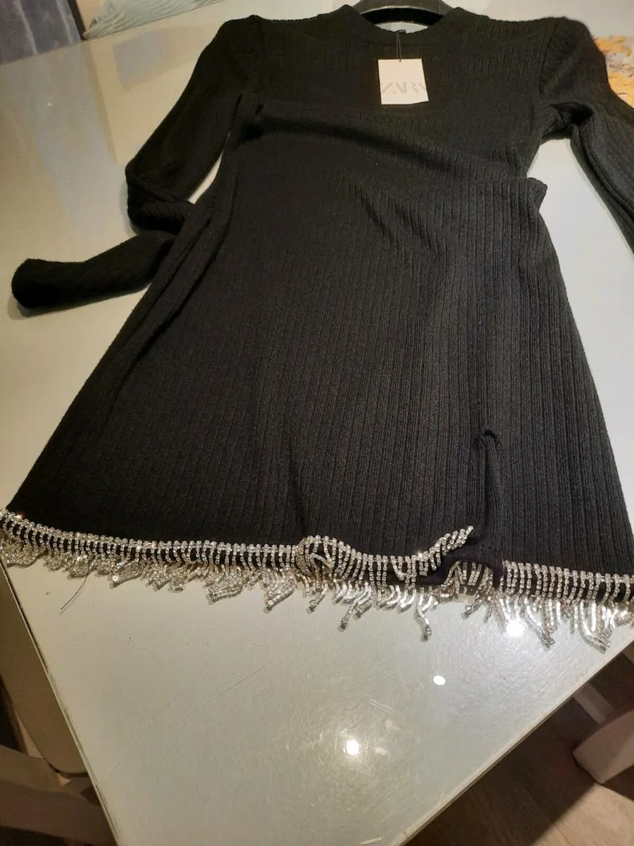 Black Occasion Sequence Dress - Image 3