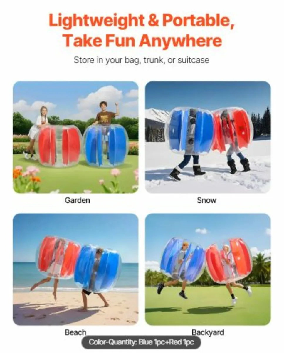 Inflatable Bumper Balls 2-Pack,4FT/1.2M Body Sumo - Image 3