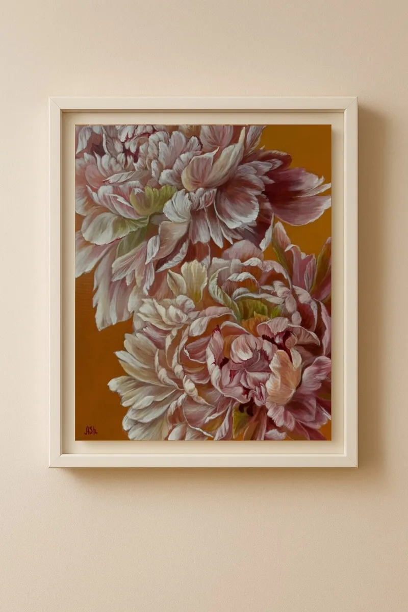 Flower painting peonies - Image 3