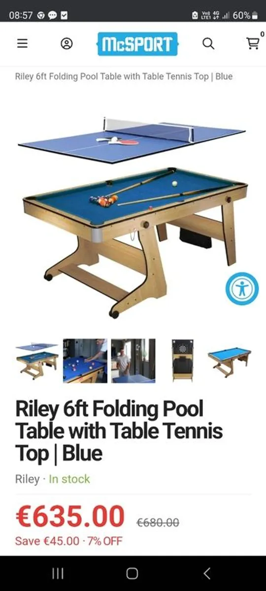 Pool table