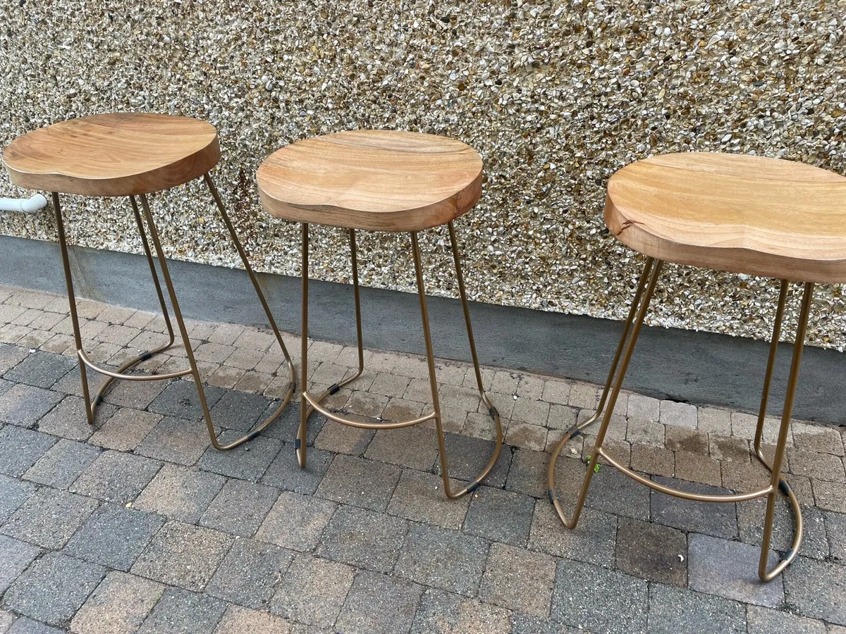 Bar stools x 3 - Image 2