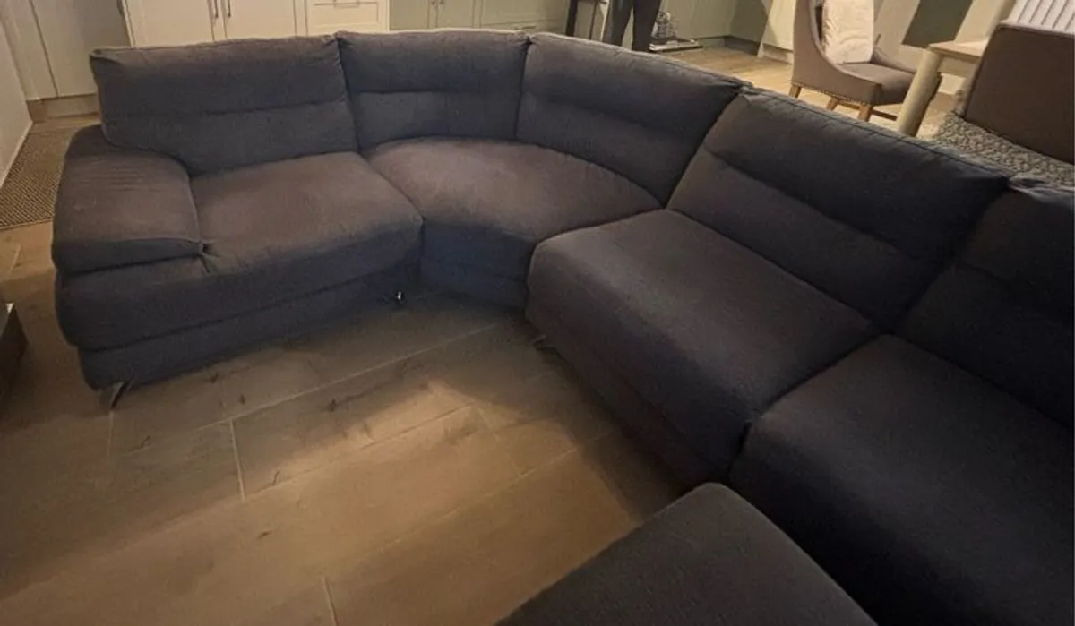 Sofa corner unit and footstool - Image 1