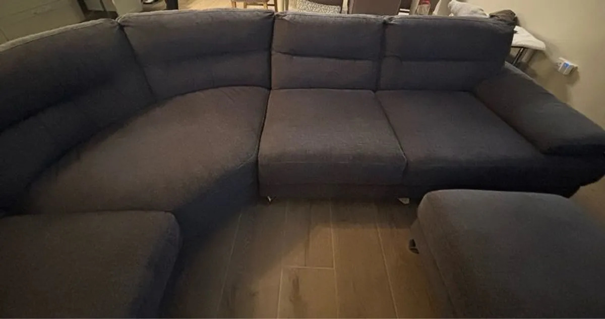 Sofa corner unit and footstool - Image 2