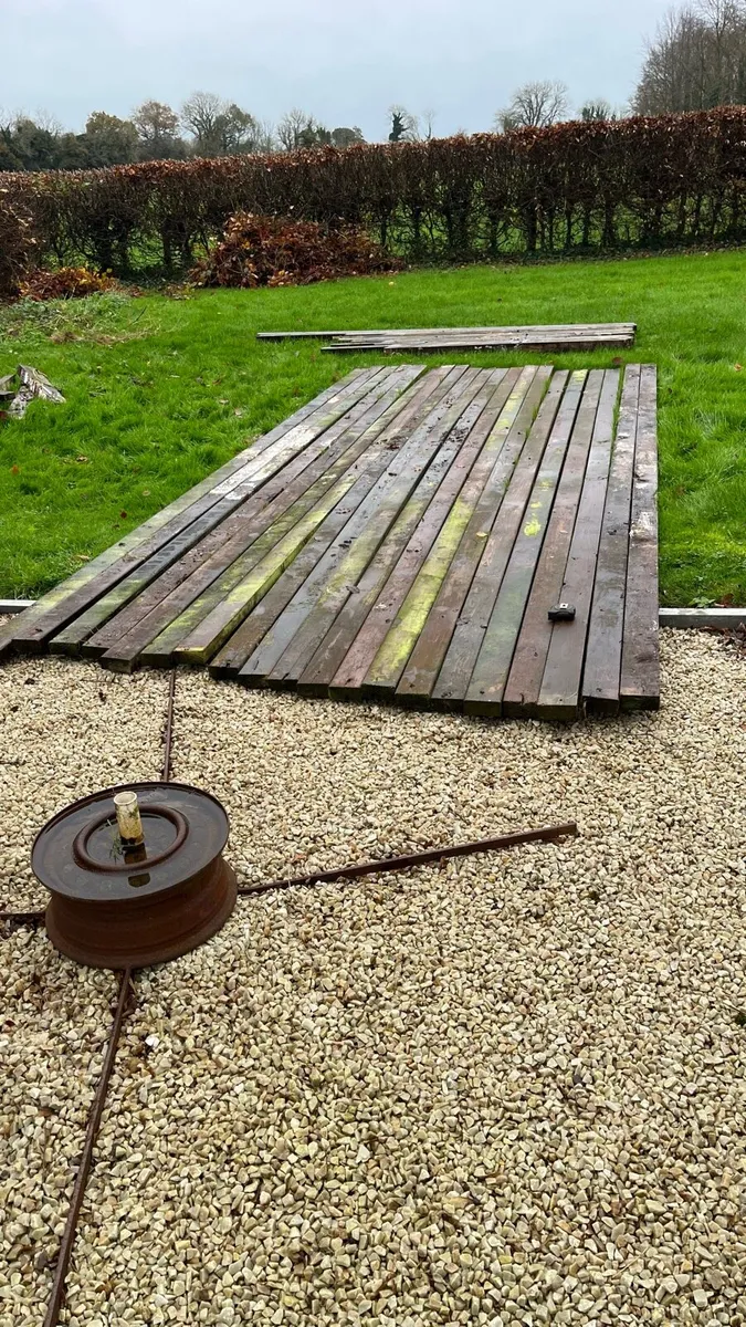 Timber fence D Rail 100x35 (4”x1 1/2”) Used - Image 2