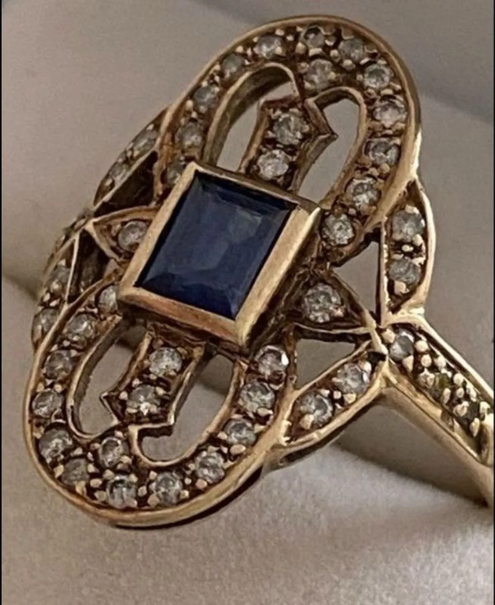 Sapphire Diamond Ring - Image 3