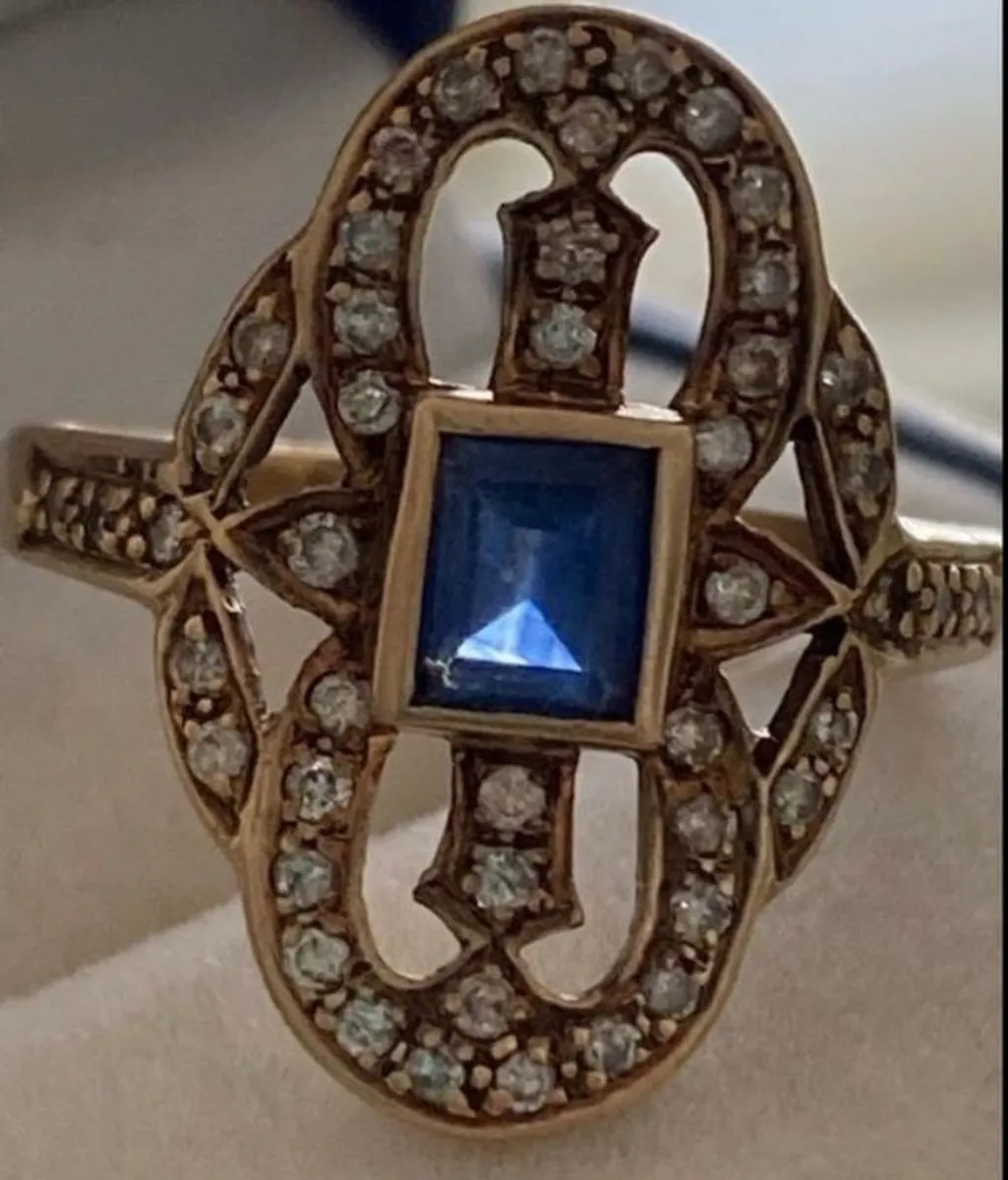 Sapphire Diamond Ring - Image 4