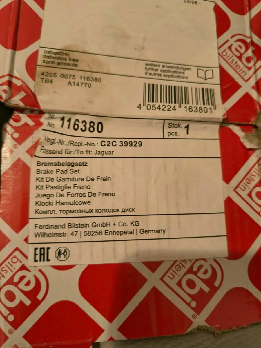 Jaguar XF front brake pads - Febi Bilstein - Image 3