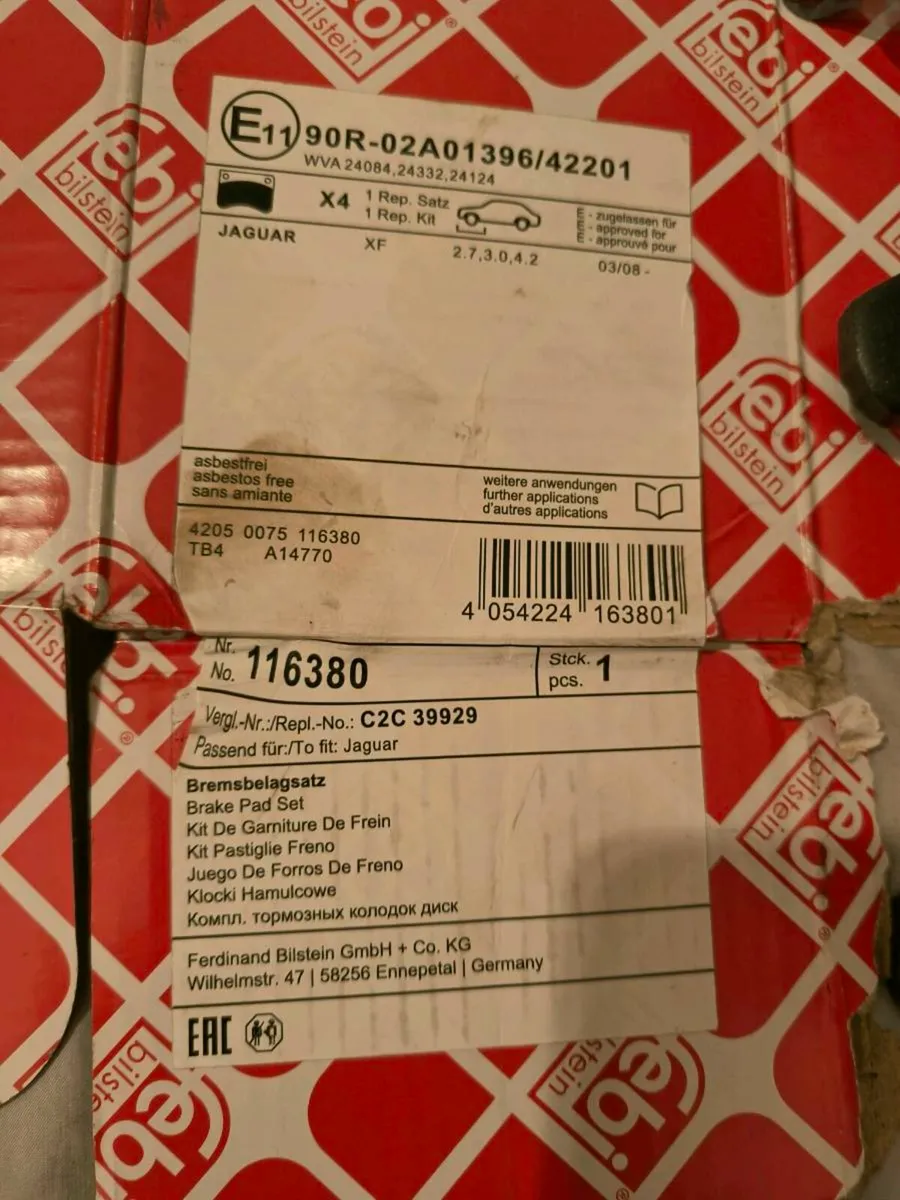 Jaguar XF front brake pads - Febi Bilstein - Image 4