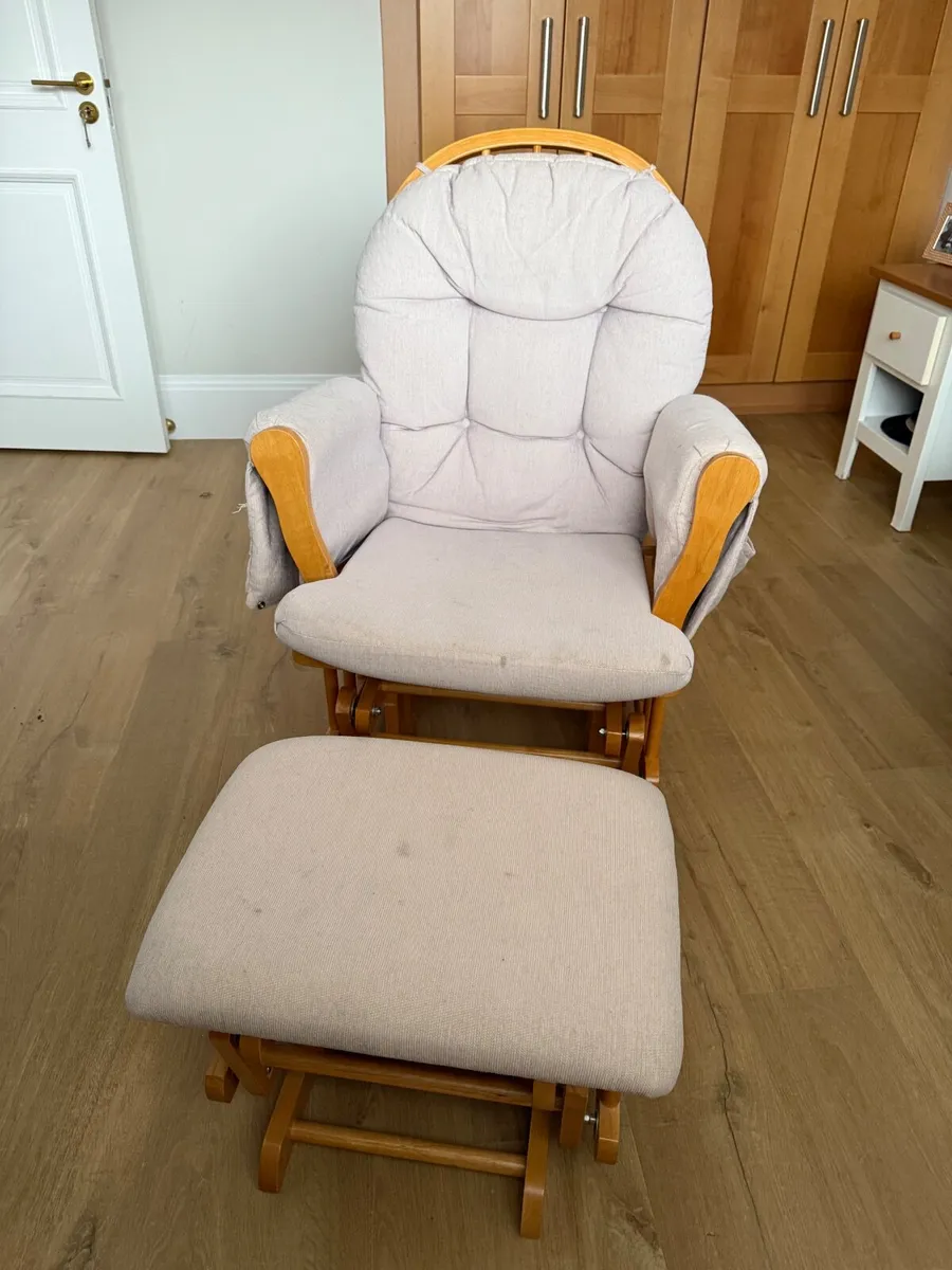 Nursery armchair footstool - Image 1
