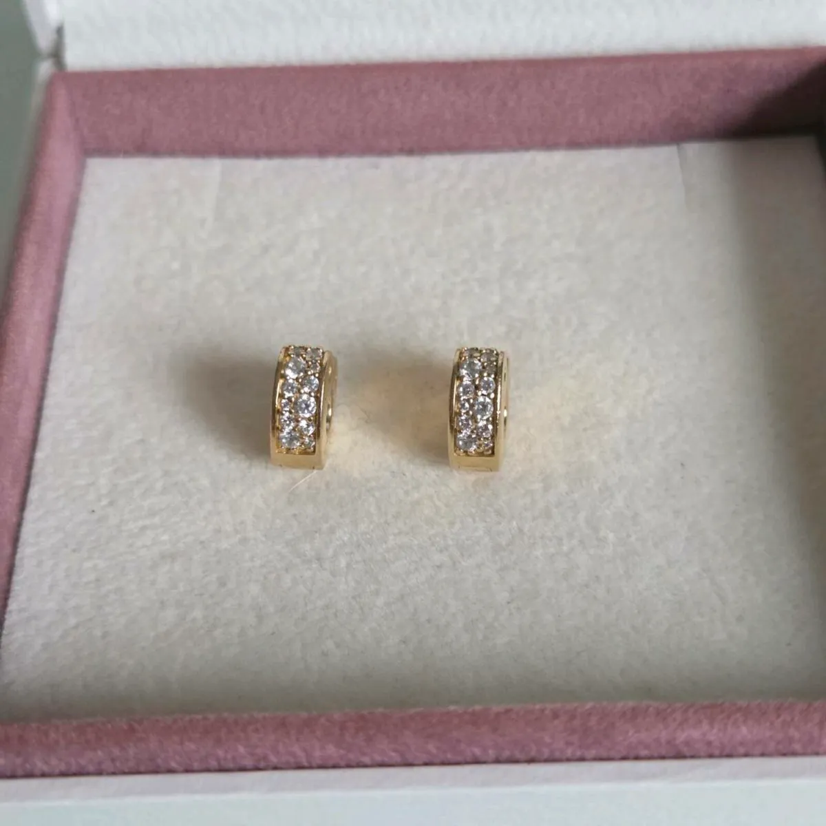 Pandora charm clips heart yellow gold - Image 1