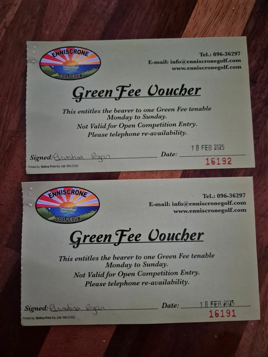 Green Fees x 2 - Image 1