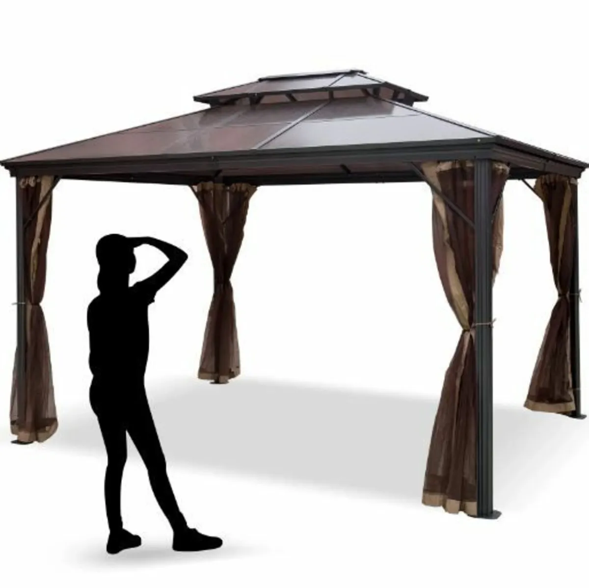 Patio Gazebo 10x10ft Hardtop Gazebo - Image 1