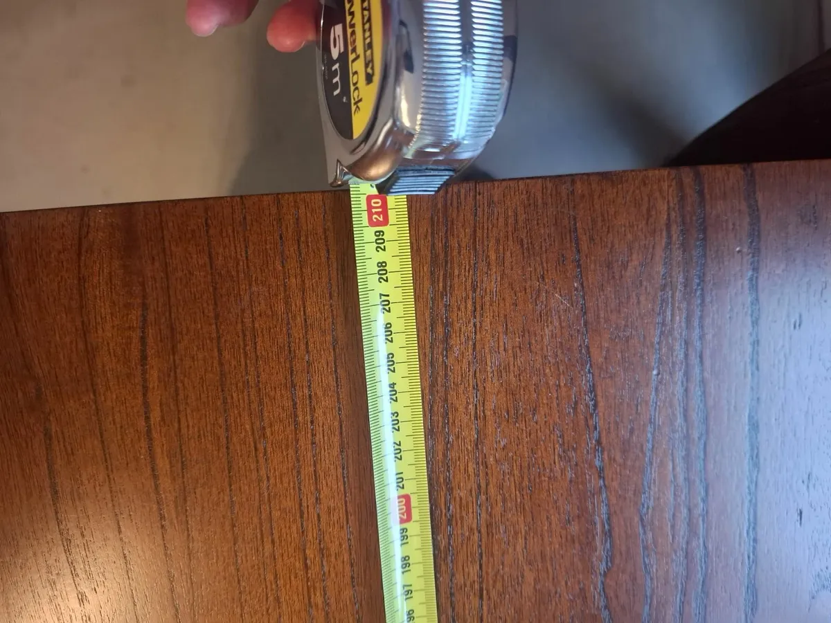 8-Seater Mahogany Solid Wood Dining Table & Chairs - Image 2