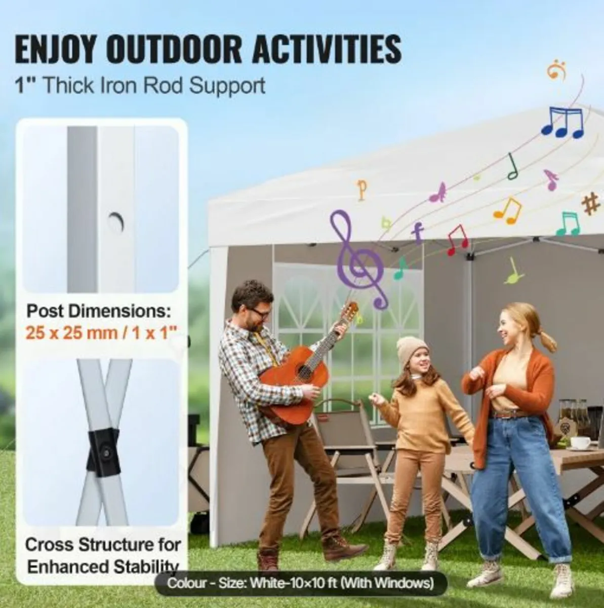 Pop Up Canopy, 2.95 x 2.95 m Instant - Image 4