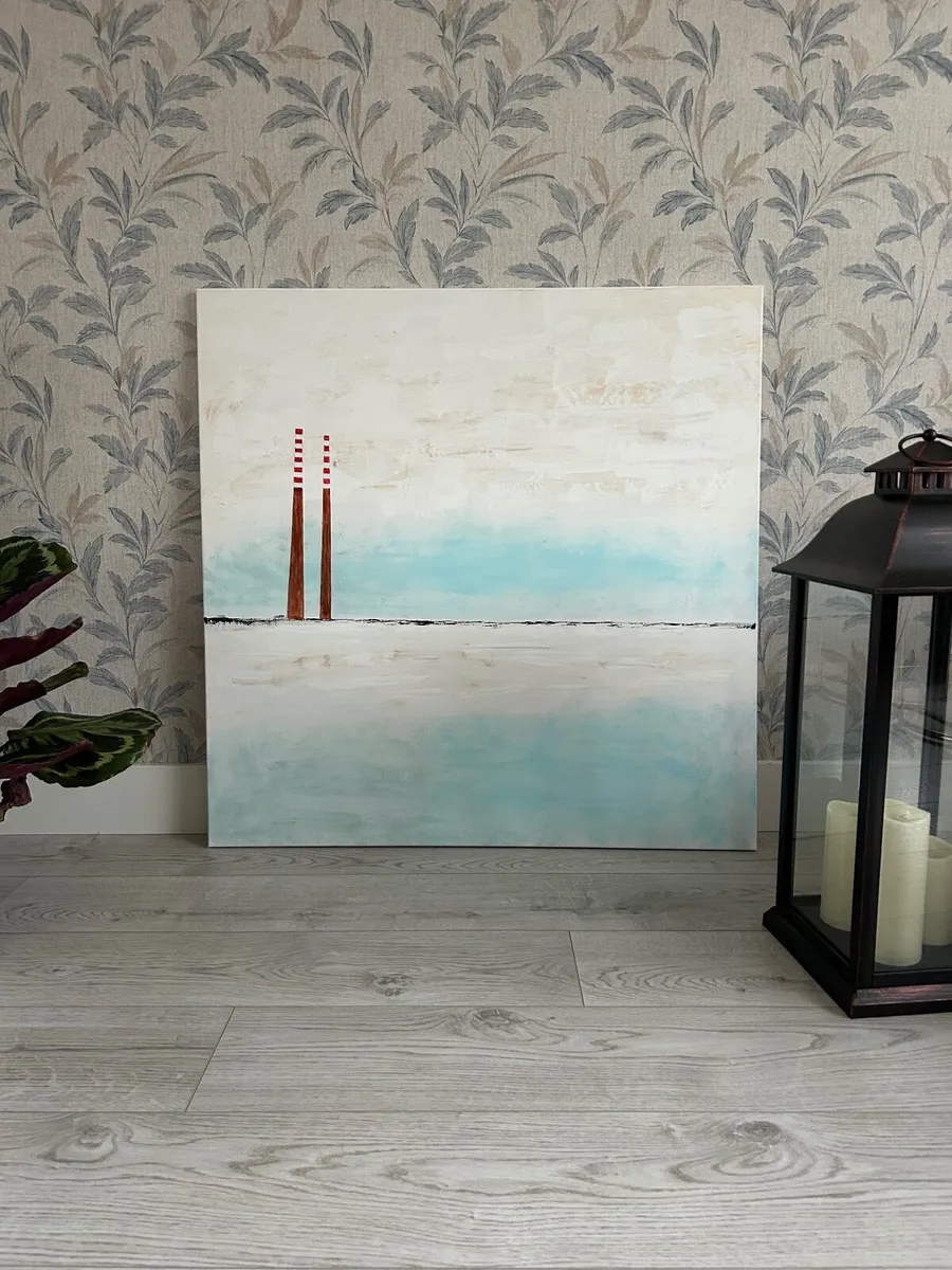 Poolbeg chimneys painting - Image 2