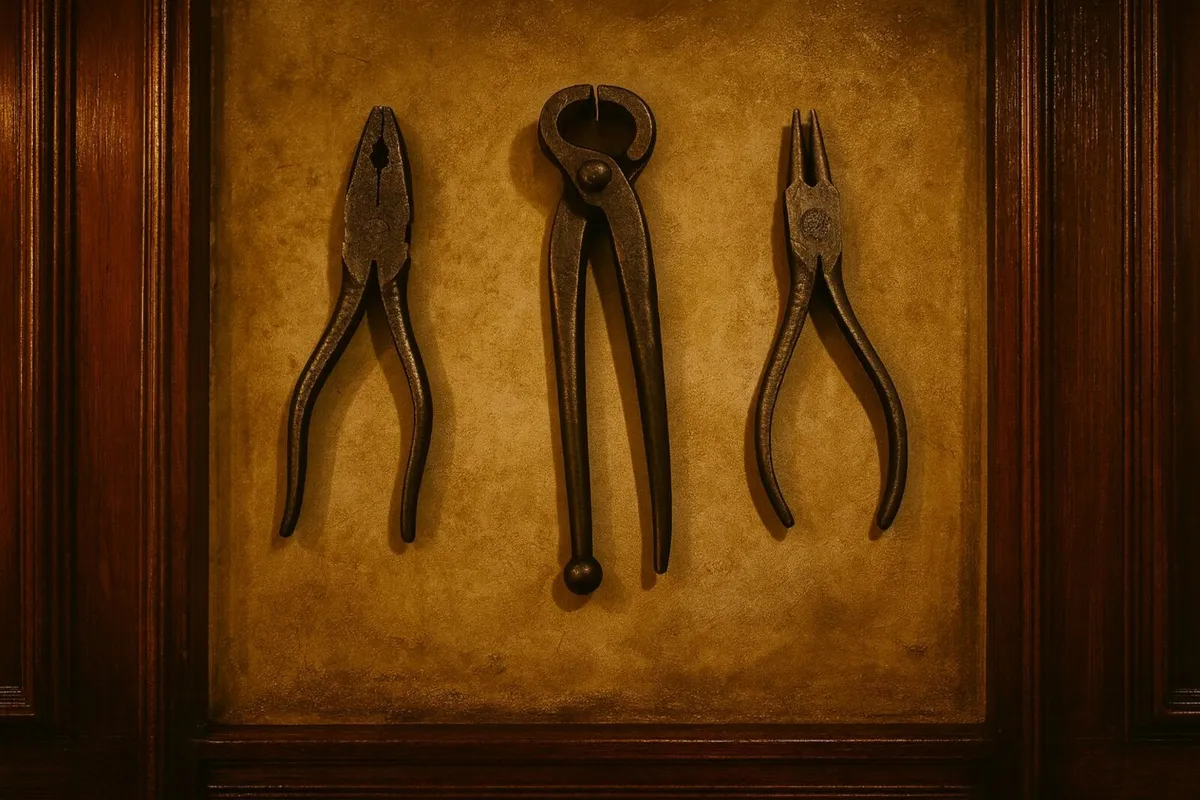 antique vintage tools  PLIERS HORSE pub cottage - Image 2