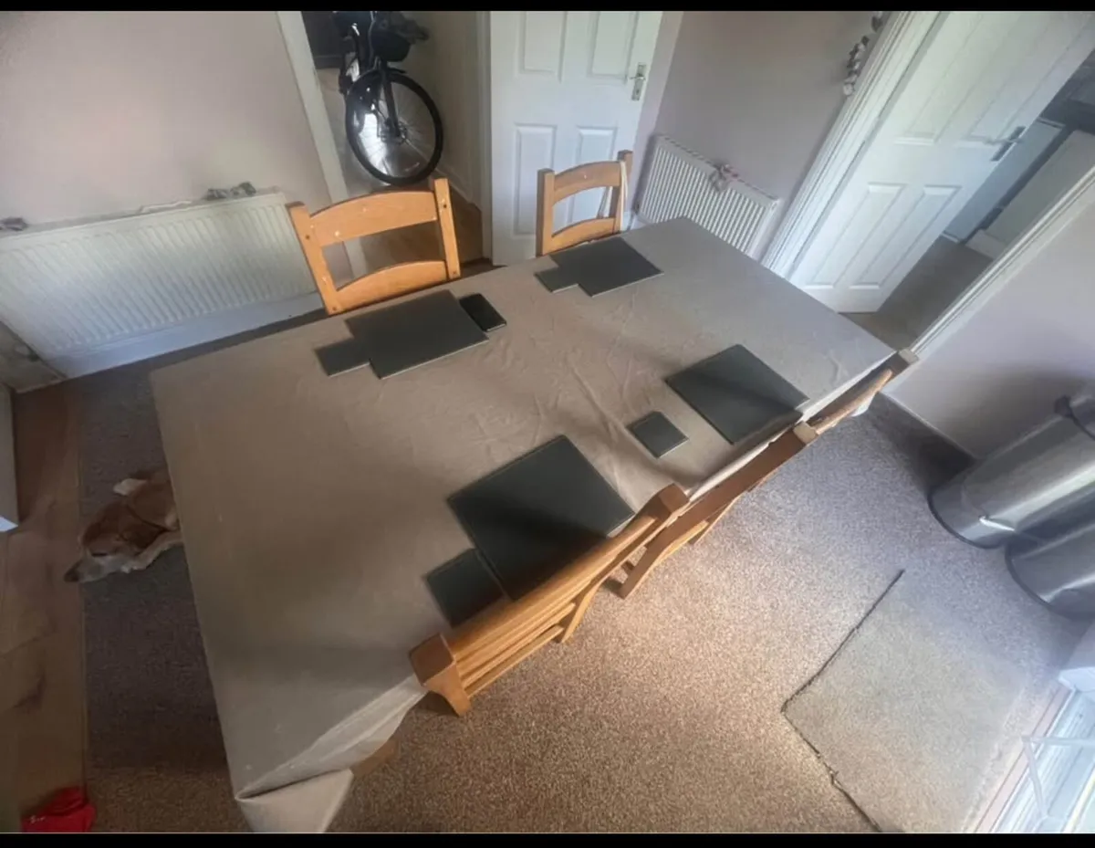 Dining table with chairs