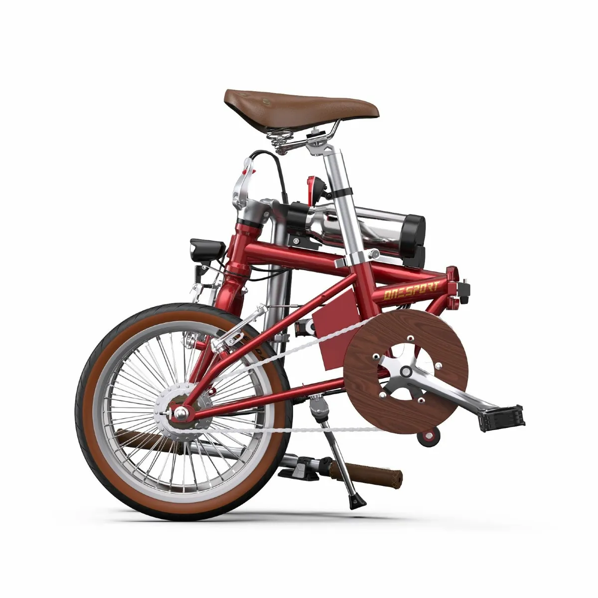 ONESPORT OT02 Lightweight Folding Electric Bike - Image 3