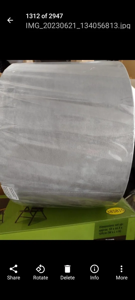 Brand new grey velvet lamp or ceiling shade - Image 4