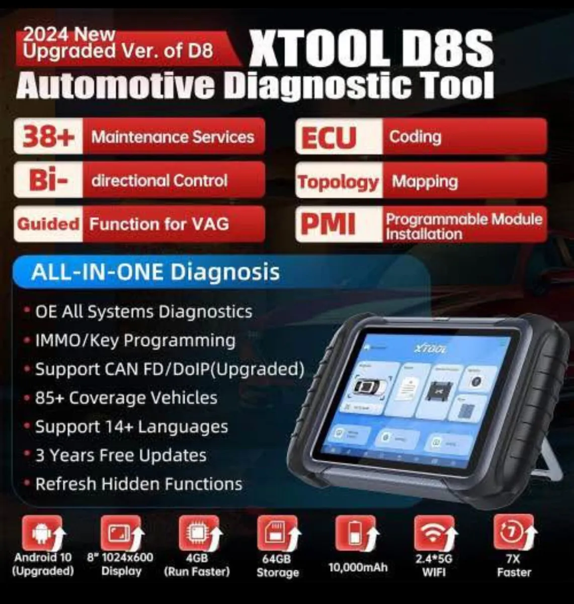 XTOOL D8S Car Diagnostic Tools TOPOLOGY - Image 4