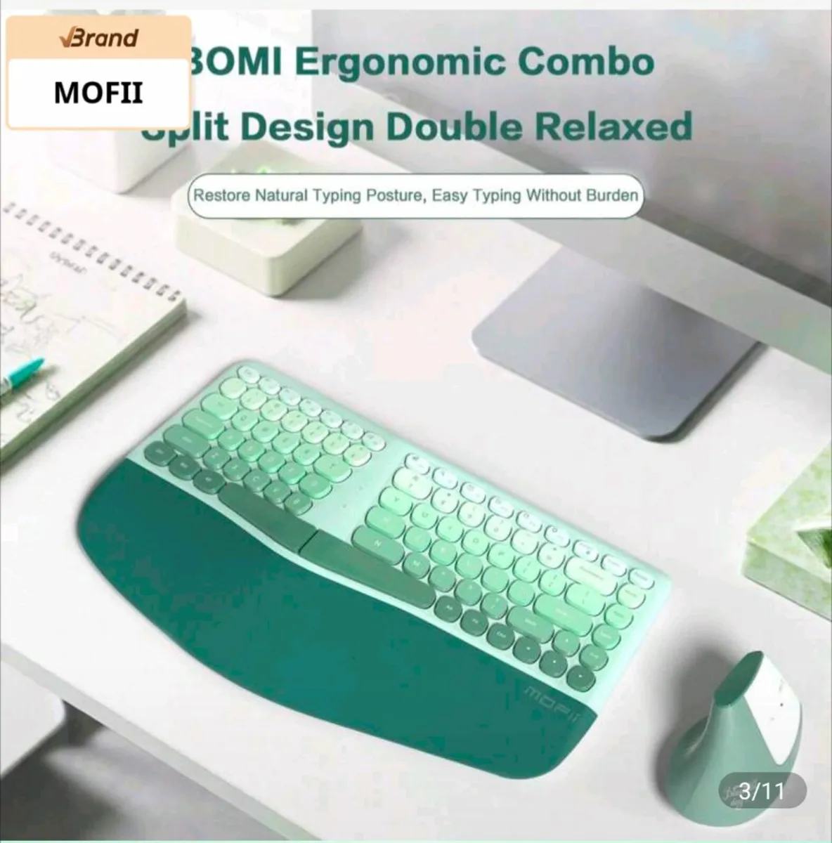 MOFII Ergonomic keyboard - Image 3