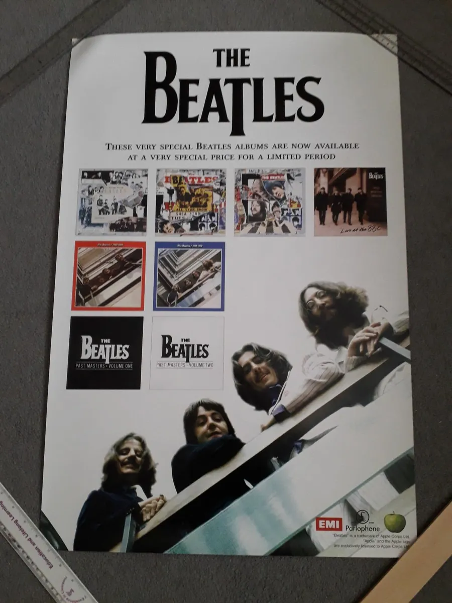 4 The Beatles Original Promo Posters - Help - Image 2