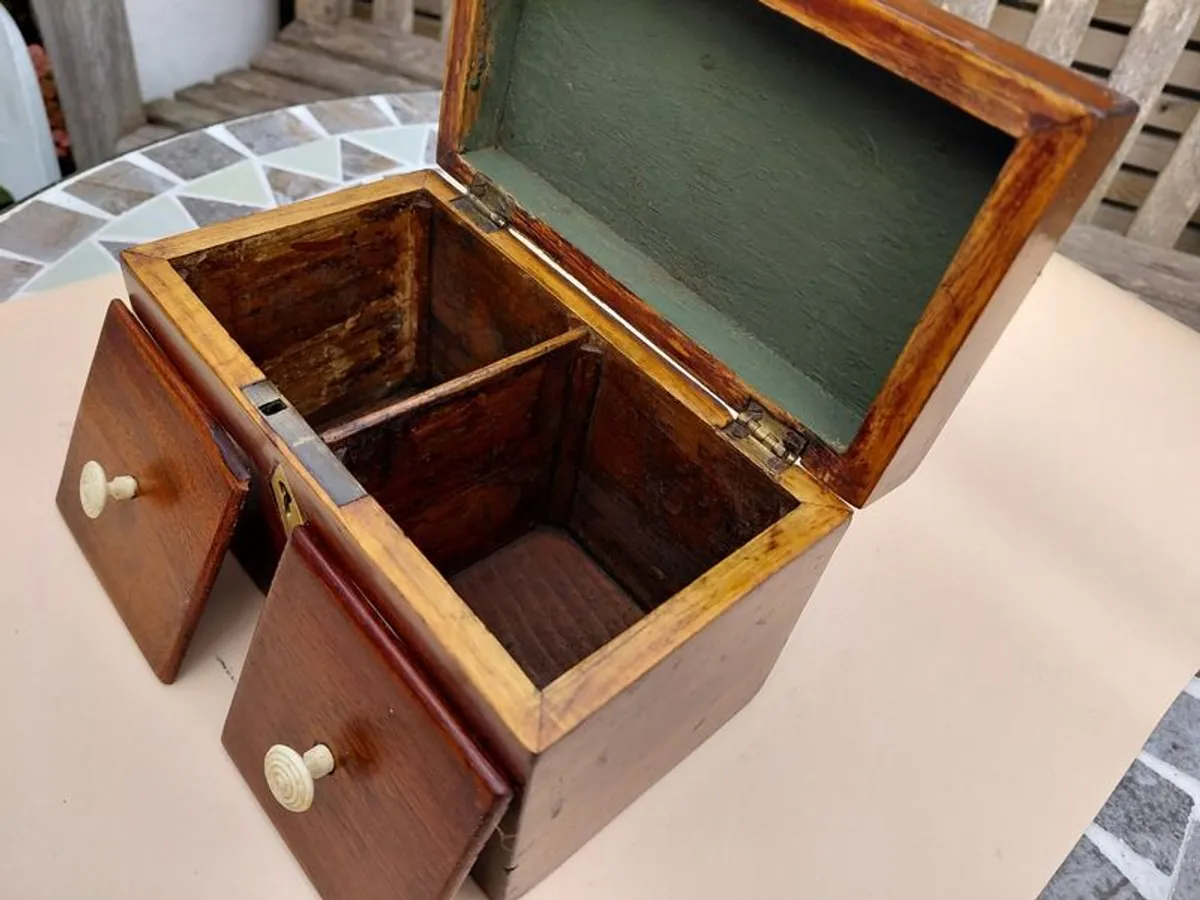 Antique tea caddy - Image 4