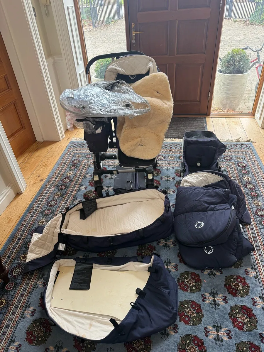 Bugaboo donkey twin buggy navy - Image 2