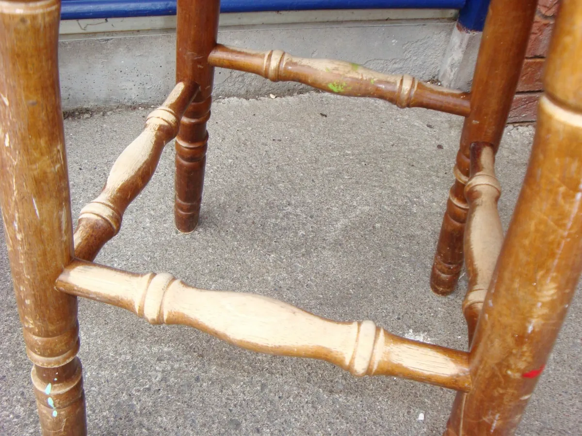 High stool vintage plant stand - Image 4