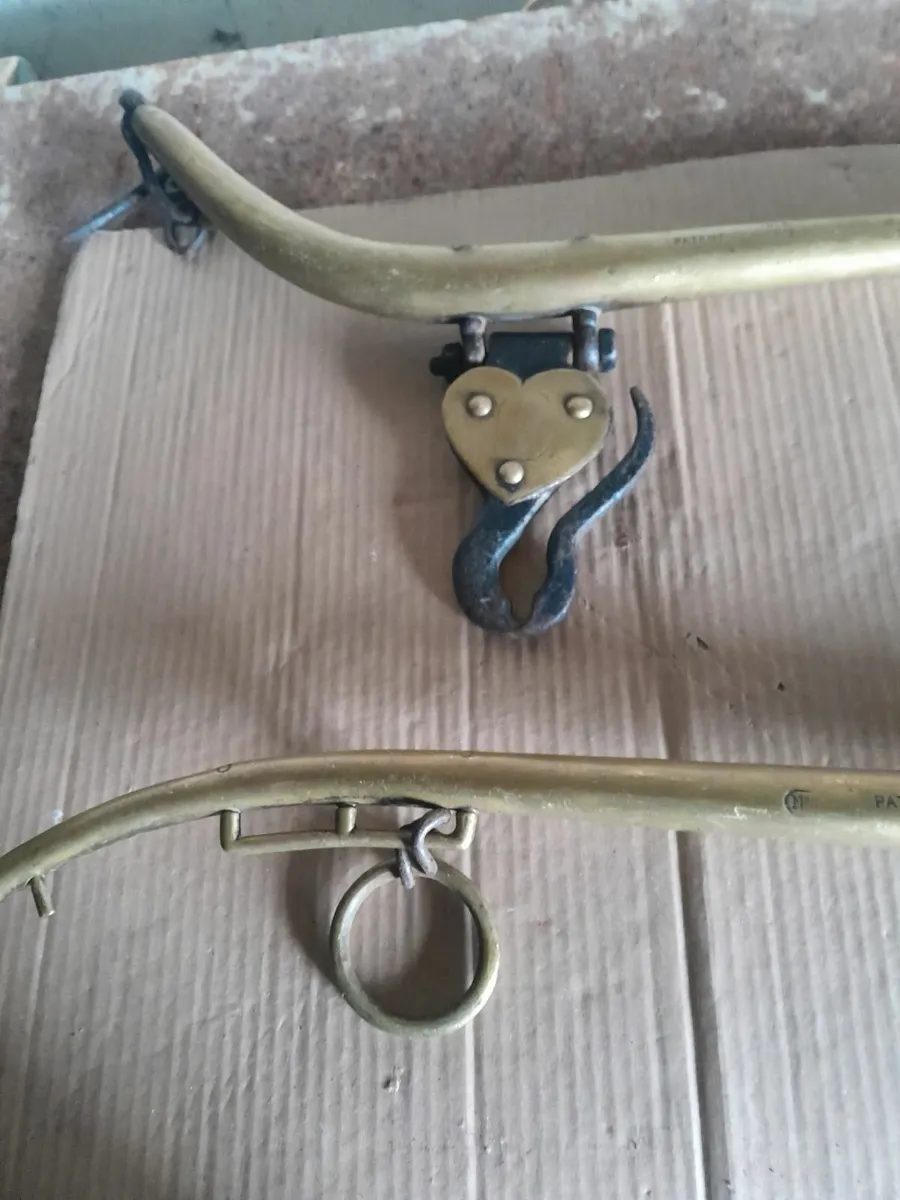 Set of solid brass  carrage  hames - Image 2