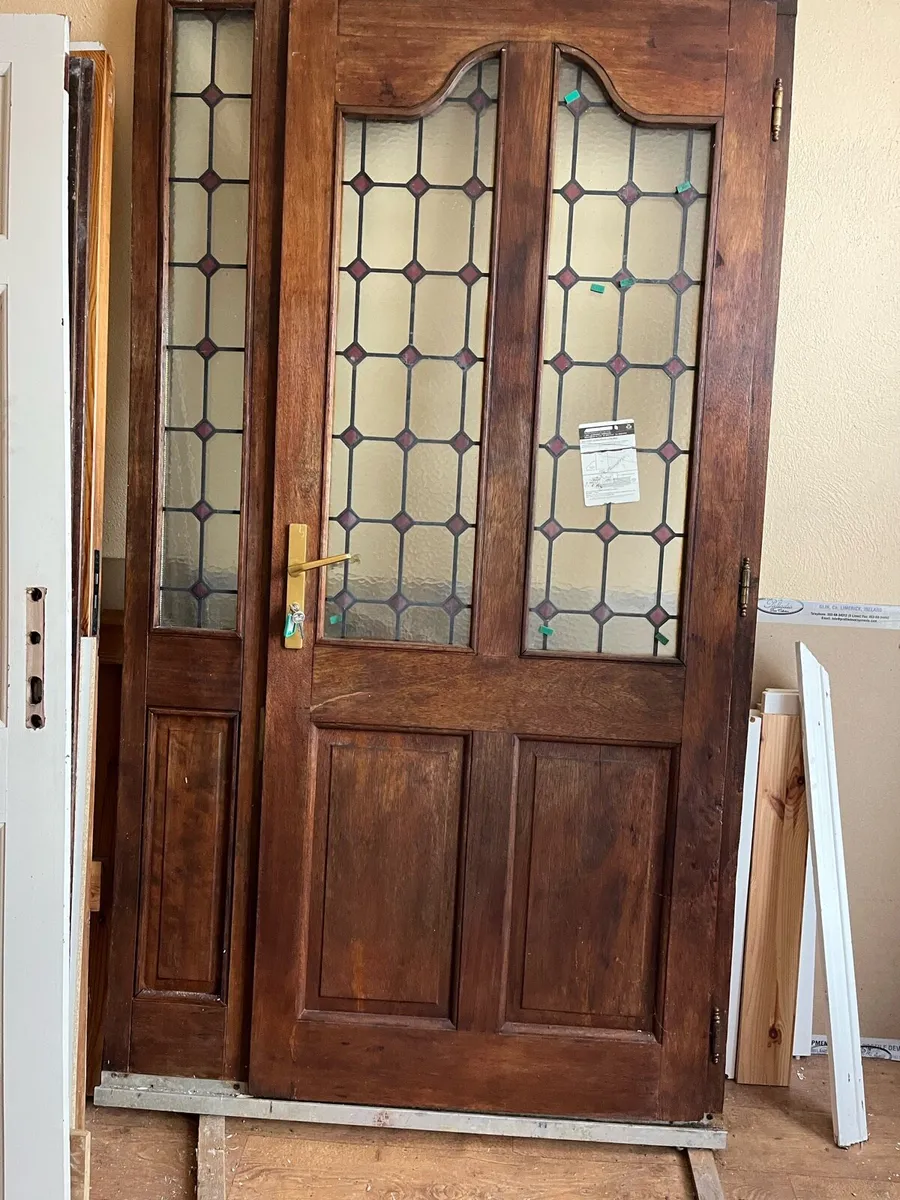 1. New Teak Front Door with frame - Image 2