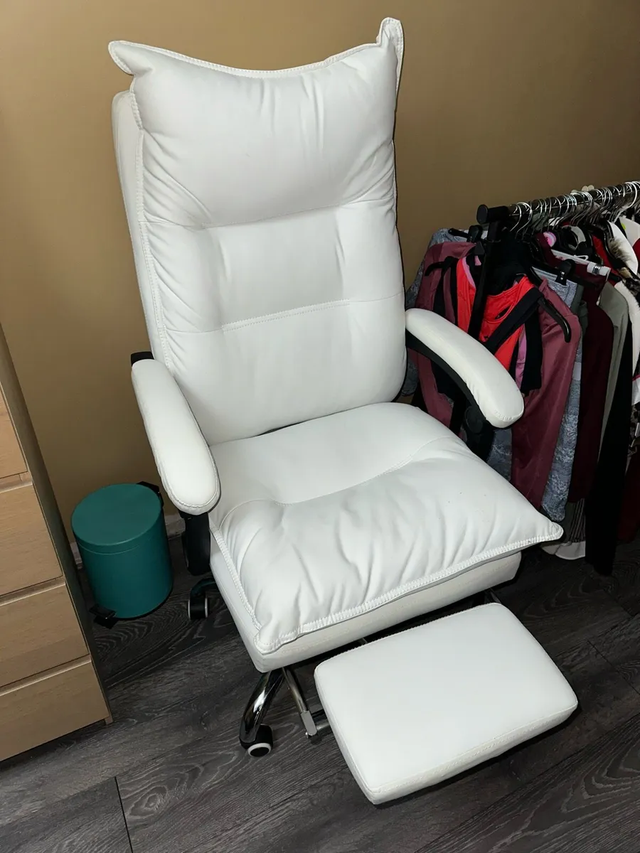 White Office Chair - Image 4
