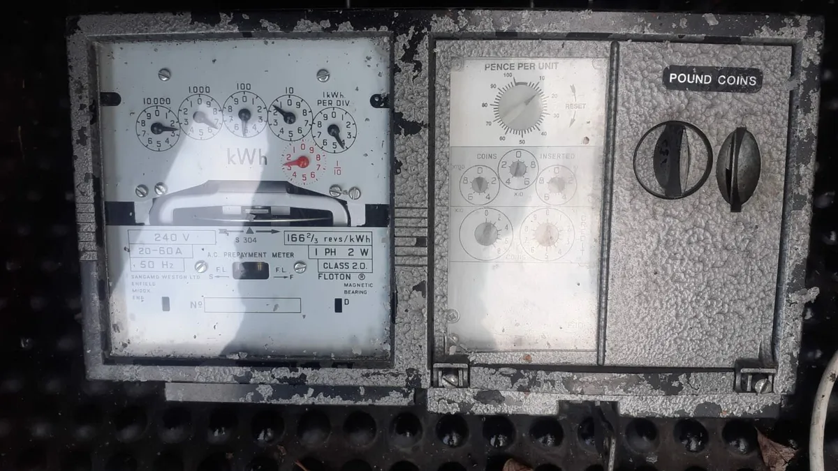 Old electric coin  meters - Image 2