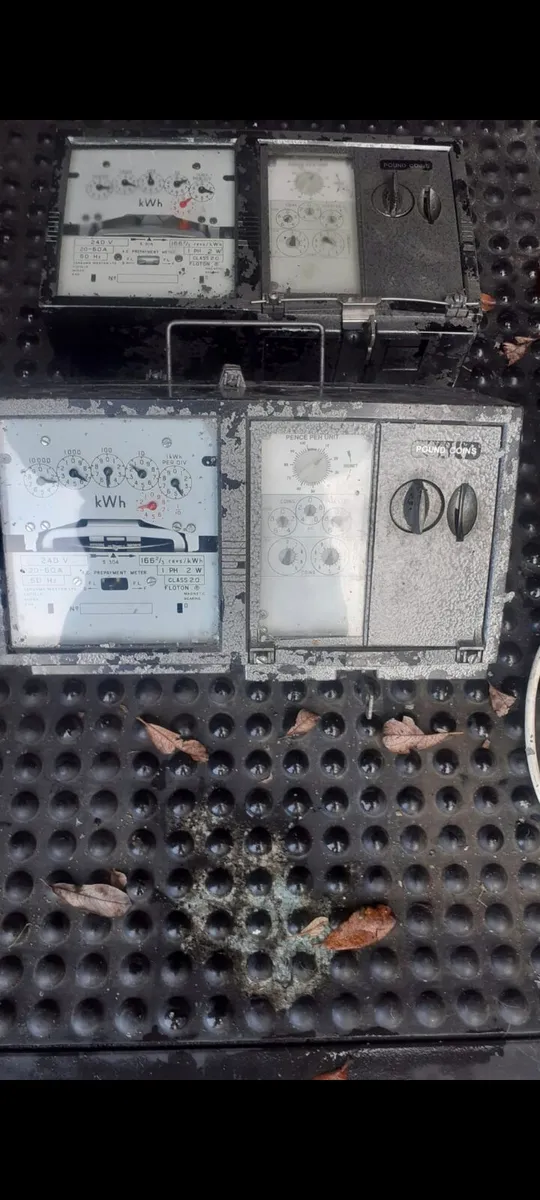 Old electric coin  meters - Image 3