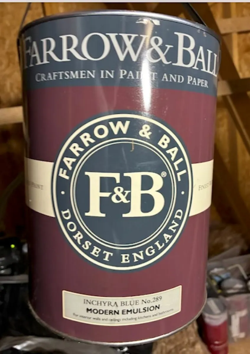 Farrow and Ball Inchyra Blue Paint 5L NEW unopened