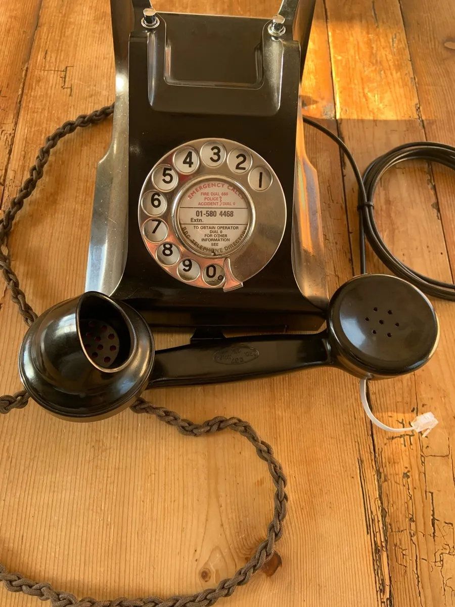 Bakelite Telephone 1940s GPO P&T WORKING - Image 4