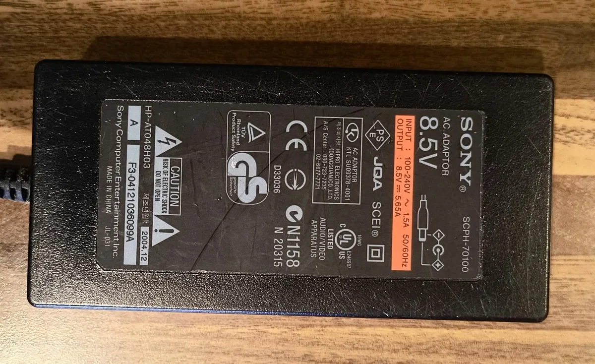 Original Sony AC adaptor PlayStation 2 PS - Image 1