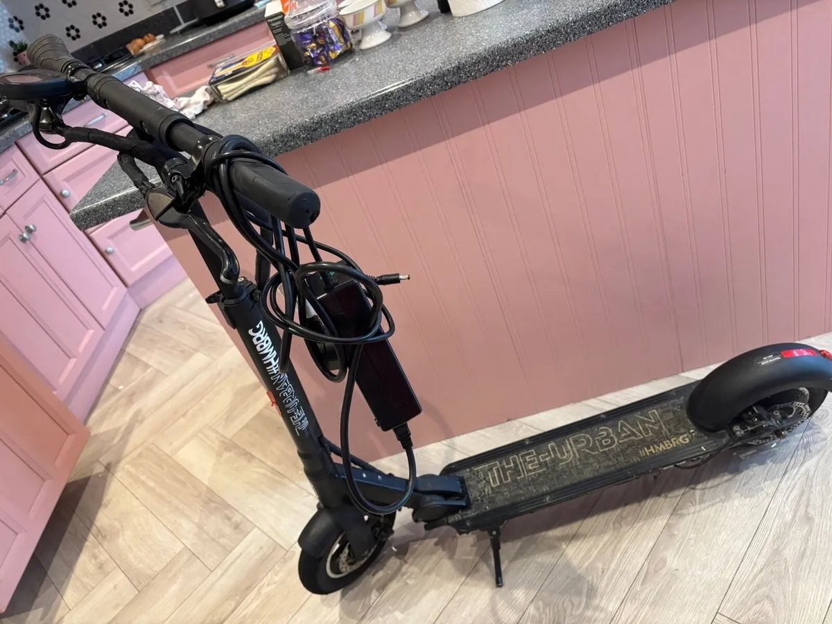 Electric Scooter including charger and New Helmet - Image 1