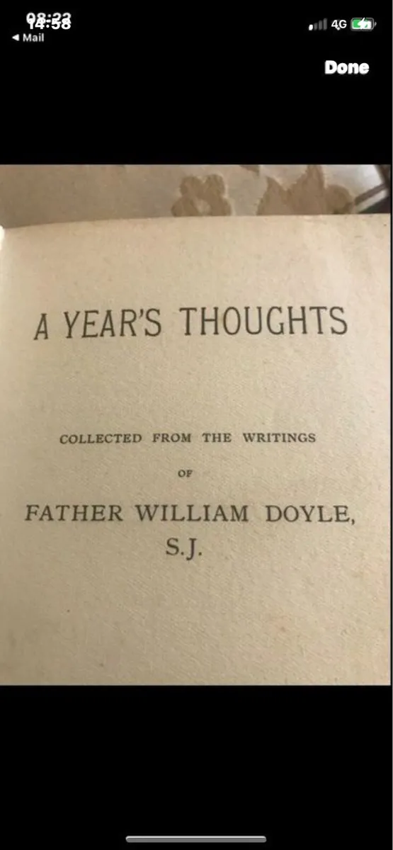 A Years Thoughts- Fr.William Doyle - Image 1