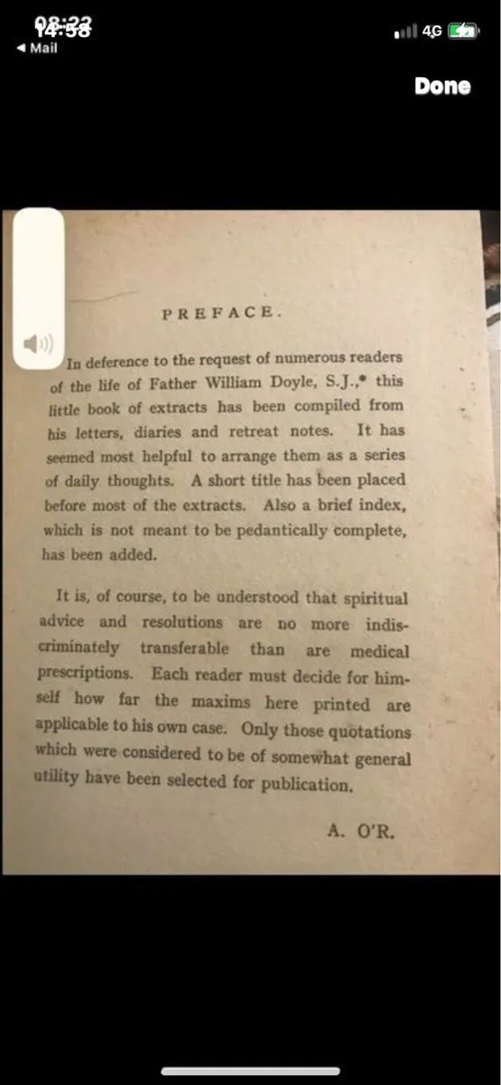 A Years Thoughts- Fr.William Doyle - Image 4
