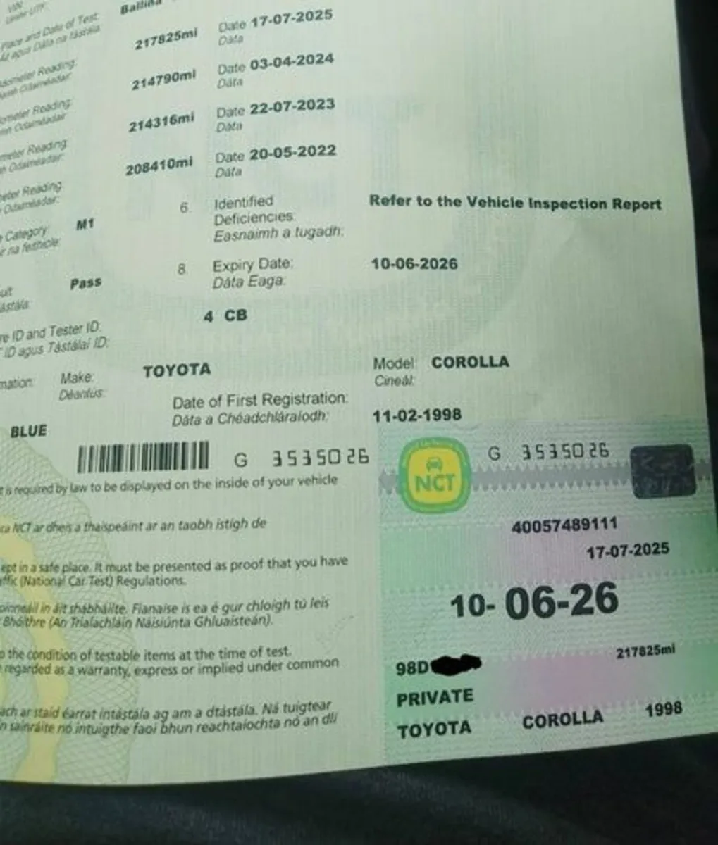 1998 Toyota Corolla - Image 2