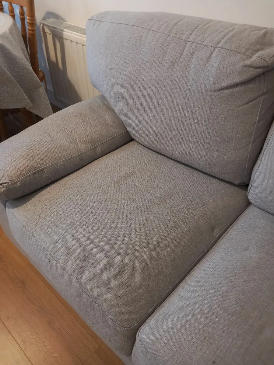 Grey 3 seater couch/sofa - Image 2