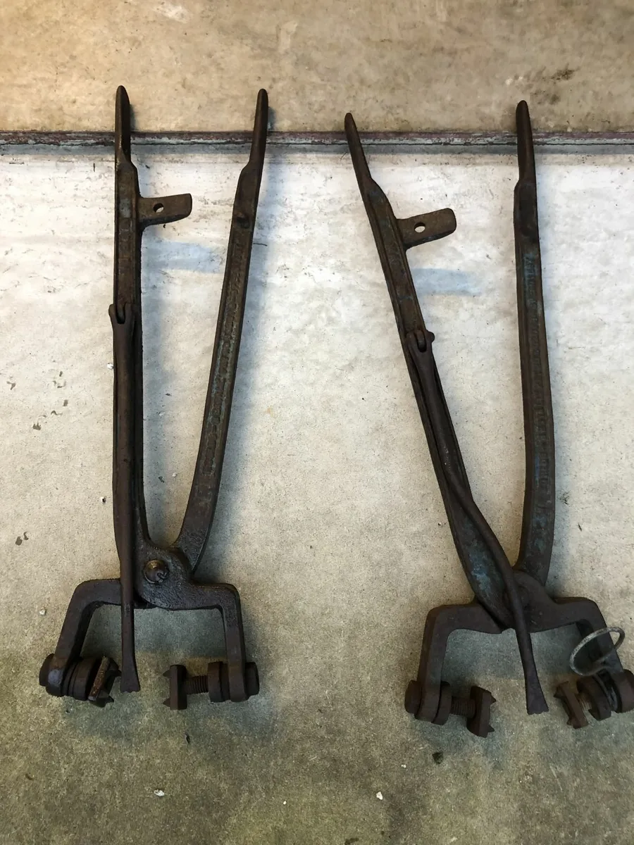 Vintage Floor Board Clamps - Image 1