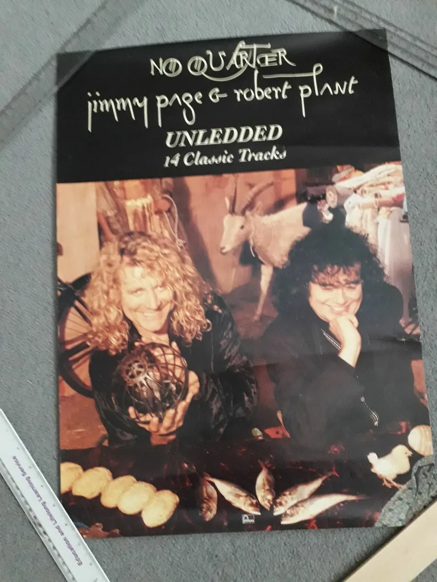 Page & Plant Led Zeppelin Original Promo Posters - Image 1