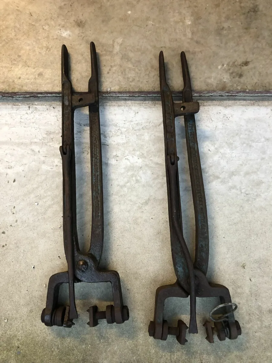 Vintage Floor Board Clamps - Image 2