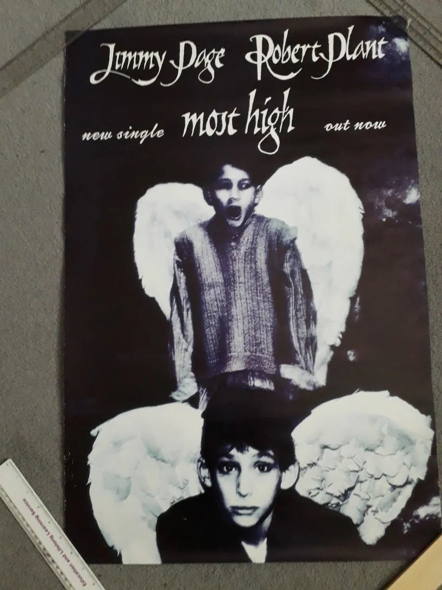 Page & Plant Led Zeppelin Original Promo Posters - Image 3