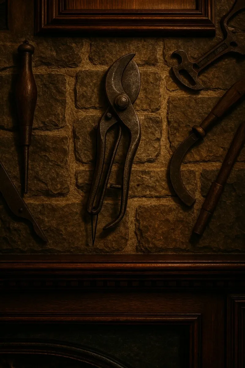 antique vintage  GARDEN TOOLS SHEARS  book cottage - Image 2