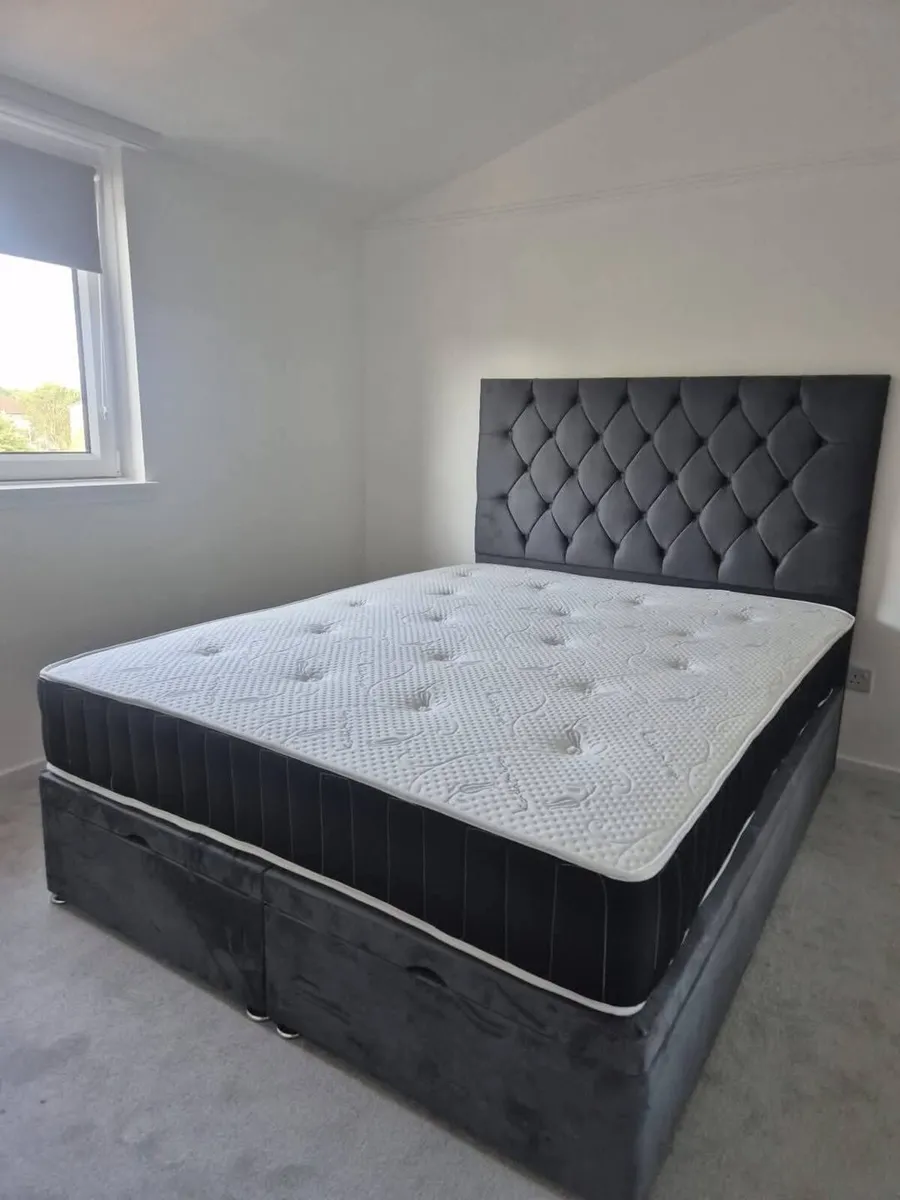 Divan Ottoman Base Bed With Mattress - Image 3