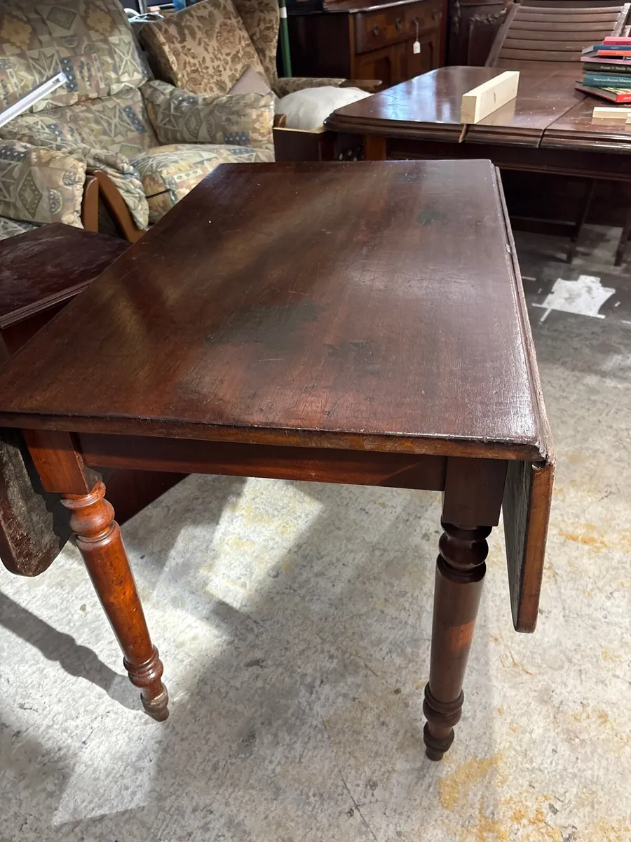 Mahogany folding table - Image 2