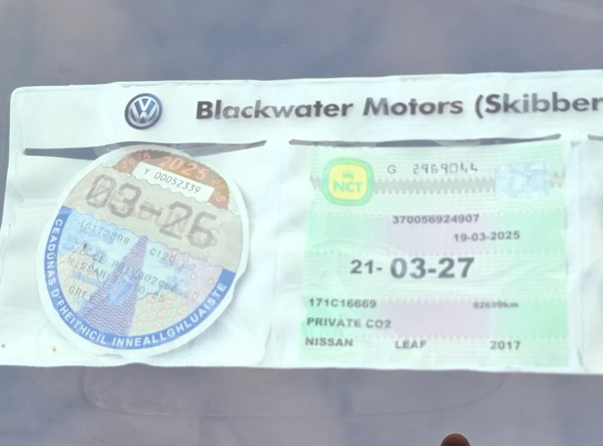 2017 30kw Top SPEC SVE 97km RANGE 140-120 NCT 3/27 - Image 2